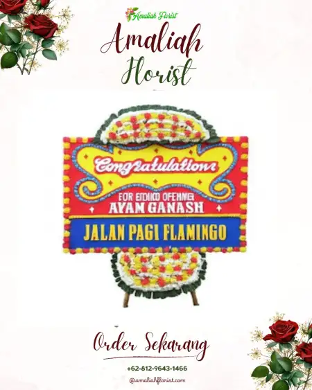 Sewa Papan Bunga Sawah Lebar